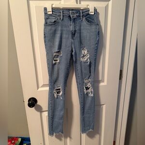 Levi's Women's 721 High Rise Skinny Jeans - Light Blue Size 26